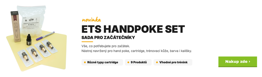 ETS - Zač&aacute;tečnick&aacute; sada pro handpoke